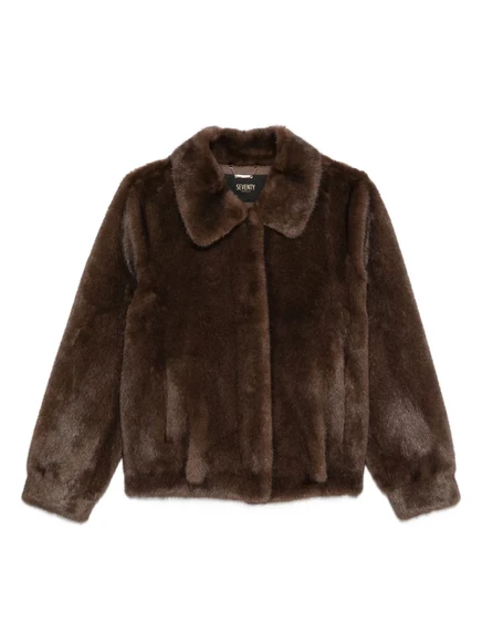 Женская куртка SEVENTY из искусственного меха, коричневая