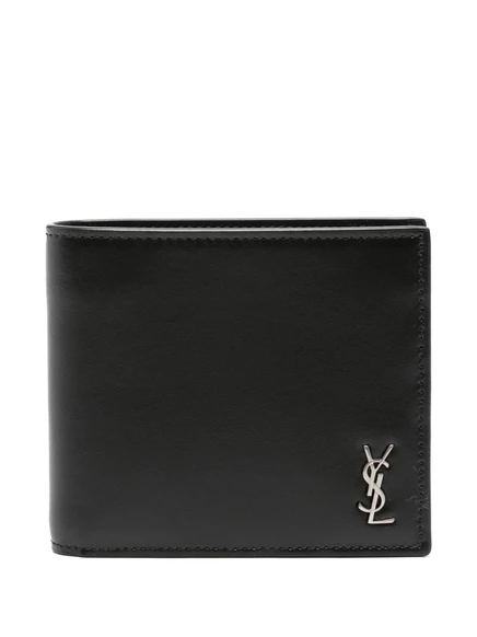 Кошелек Saint Laurent Tiny Cassandre East/West, черный