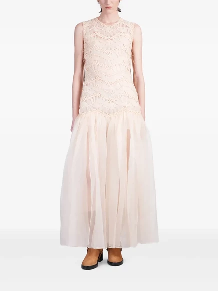 Женское платье Zimmermann Illuminate макси, бежевое