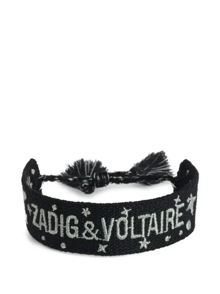 Женский браслет Zadig & Voltaire плетеный, черный