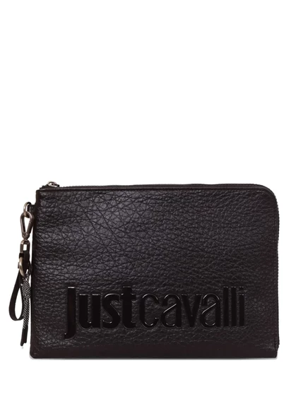 Мужской клатч Just Cavalli с логотипом, черный
