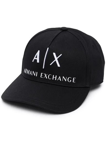 Мужская бейсболка Armani Exchange с логотипом, черная