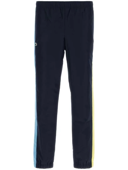 Мужские спортивные штаны Lacoste с боковыми полосами, синие