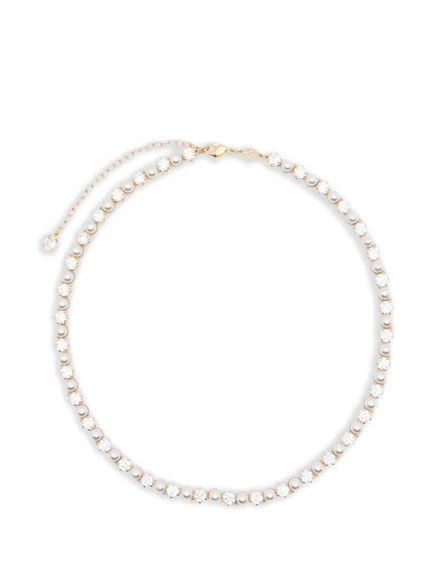 Женское ожерелье Swarovski Matrix Tennis, золотистое
