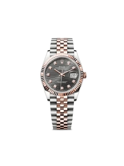 Часы Rolex Datejust 36 мм, сталь, черный циферблат