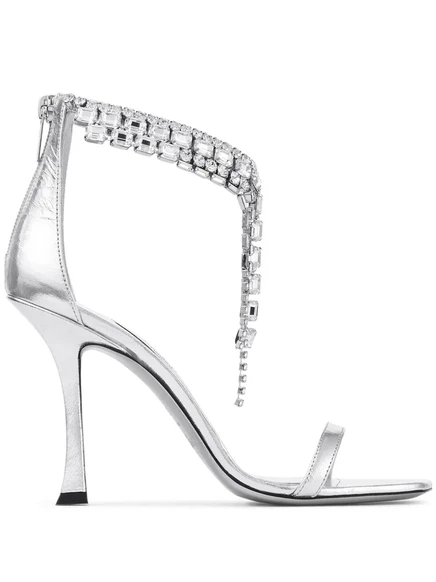 Босоножки Jimmy Choo 100 мм Verity silver