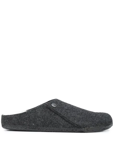 Мужские войлочные тапочки Birkenstock Zermatt с меховой подкладкой, антрацитовые