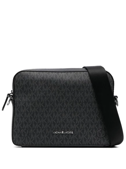 Мужская сумка-мессенджер Michael Kors Dual monogram, черная