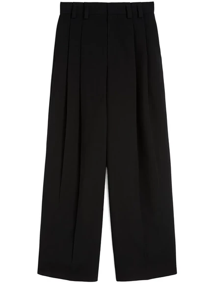 Мужские широкие брюки Jil Sander с защипами, черные