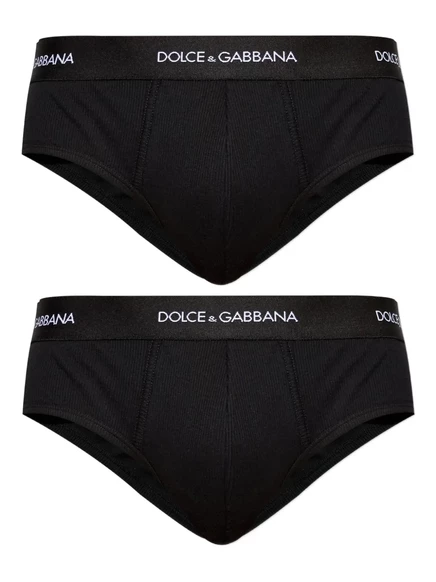 Мужские трусы Dolce & Gabbana с логотипом, черные