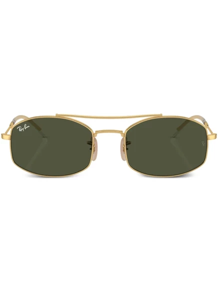 Солнцезащитные очки Ray-Ban в квадратной оправе с тонированными линзами gold