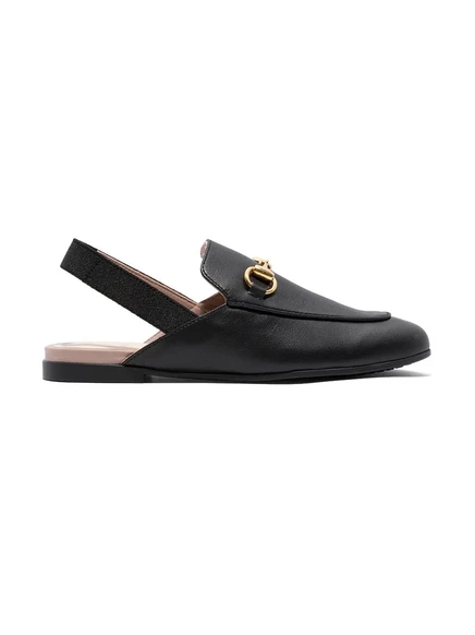 Детские тапочки Gucci Kids на ремешке, черные