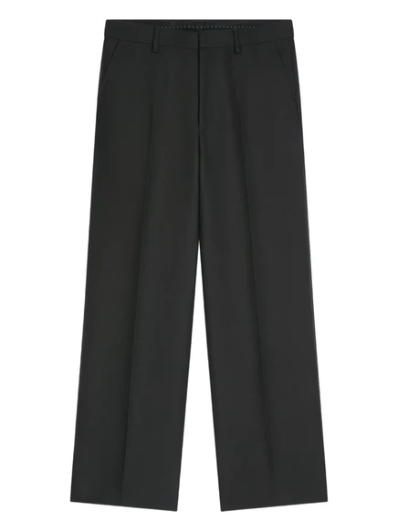 Мужские шерстяные брюки Dries van Noten, черные