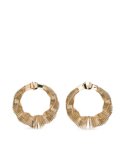 Женские серьги-кольца alaïa спиралевидные, золотистые