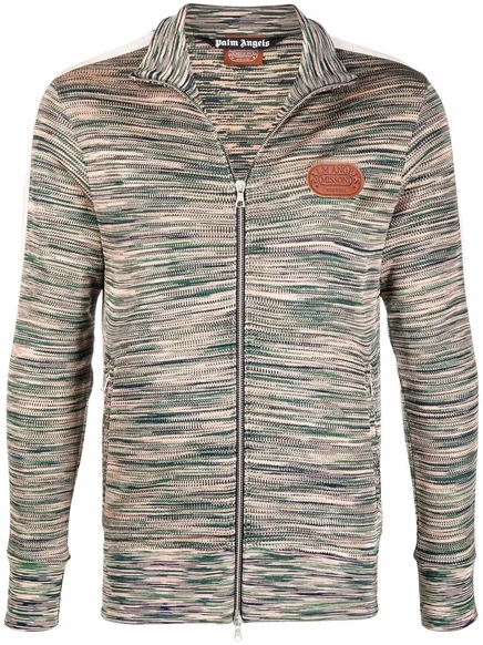 Трикотажная спортивная куртка Palm Angels x Missoni green