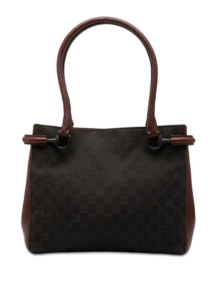 Женская сумка Gucci Pre-Owned GG на плечо, коричневая