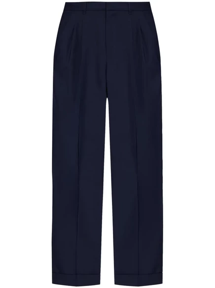 Брюки прямого кроя со складками Casablanca blue