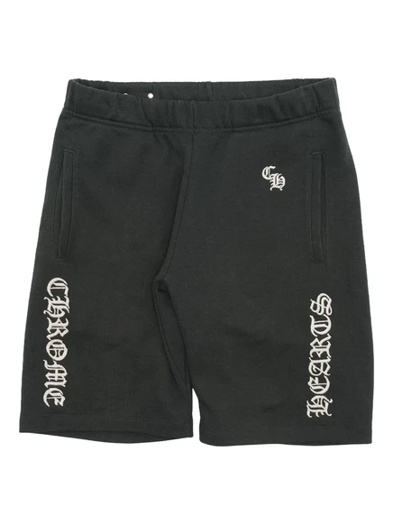 Мужские шорты Chrome Hearts Slo Ride с принтом, черные