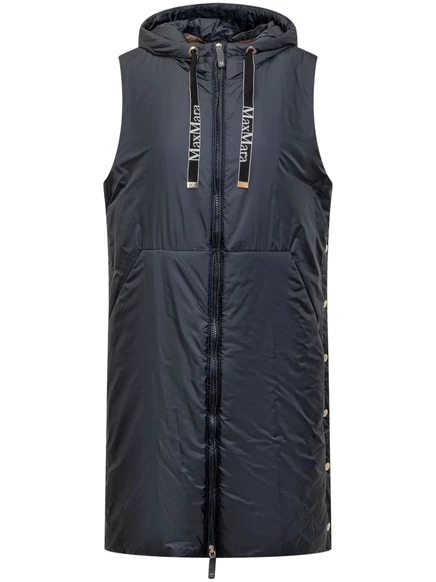Женский жилет Max Mara водоотталкивающий из канваса, черный