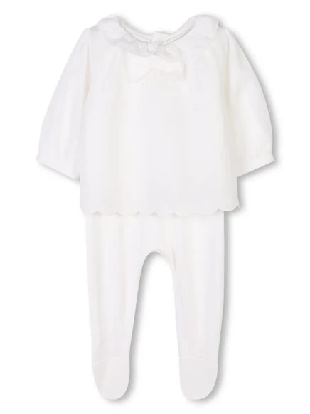 Пижама для девочки Chlo Kids с рюшами, белая