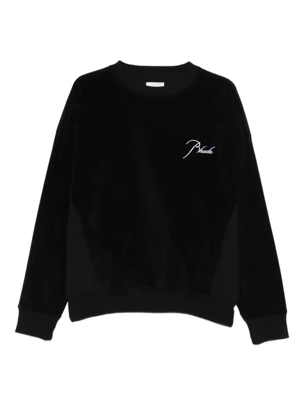 Толстовка с вышивкой логотипа RHUDE black