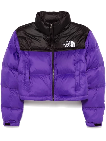 Женская укороченная пуховая куртка The North Face Nuptse, фиолетовая