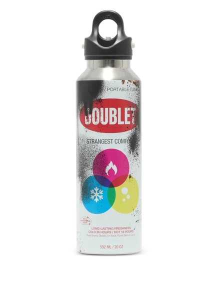 Бутылка для воды Doublet в форме баллончика, белая