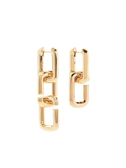 Женские серьги-цепочки Marc Jacobs The J Marc, золотистые