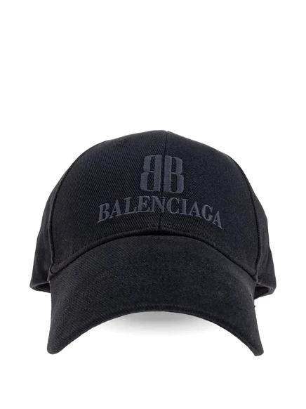 Мужская бейсболка Balenciaga с вышитым логотипом, черная