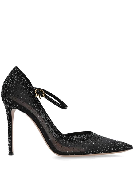 Туфли-лодочки Gianvito Rossi 115 мм, украшенные кристаллами black