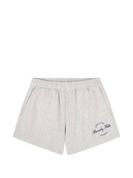 Женские шорты Sporty & Rich Beverly Script, серые