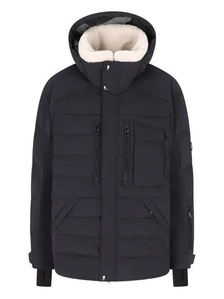 Мужская стеганая куртка Bogner с капюшоном, черная