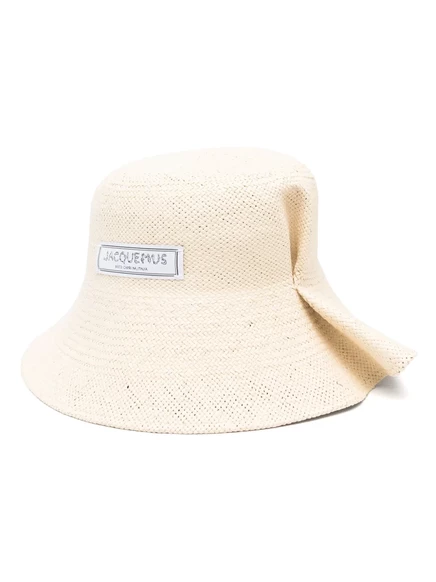 Женская соломенная шляпа Jacquemus La Chapeau Vela, кремовая