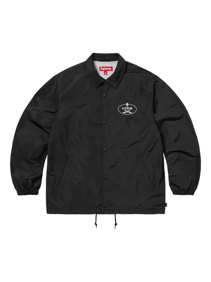 Мужская коуч-куртка Supreme Crest с гербом, черная