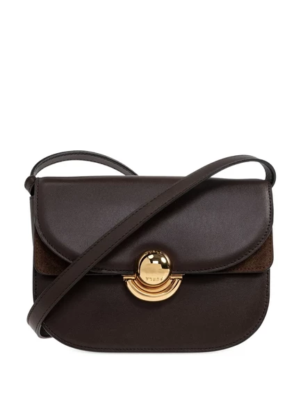 Женская сумка Furla Sfera мини через плечо с клапаном, шоколадная