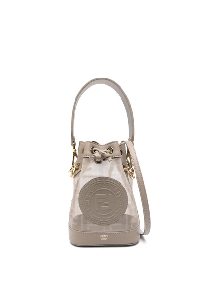 Женская мини-сумка Fendi Mon Tresor, серая