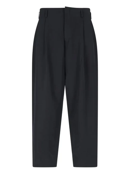 Мужские брюки Comme des Garons Homme Plus шерстяные черные