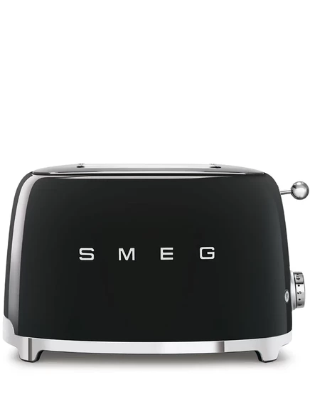 Тостер Smeg с тиснёным логотипом, черный