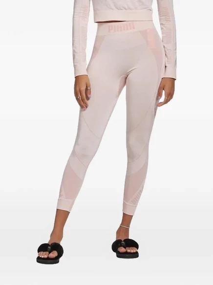 Женские леггинсы Puma Logo-Waist 7/8, розовые
