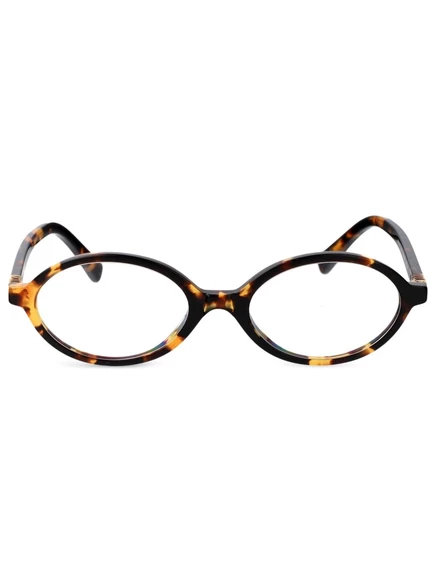 Женские очки Miu Miu круглые, коричневые