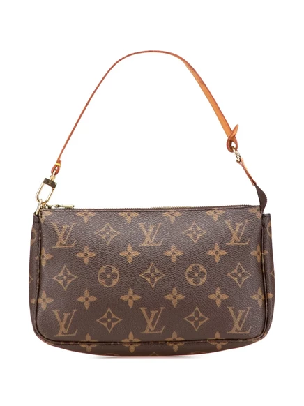 Сумка Louis Vuitton 1998 года выпуска, бывшая в употреблении, с монограммой Pochette Accessoires brown