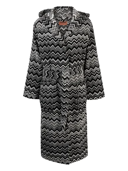 Унисекс халат Missoni Home Keith, черно-белый