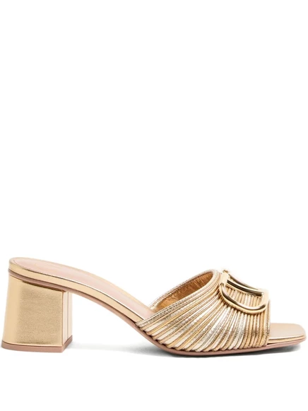 Фирменные босоножки Valentino Garavani 60 мм VLogo gold