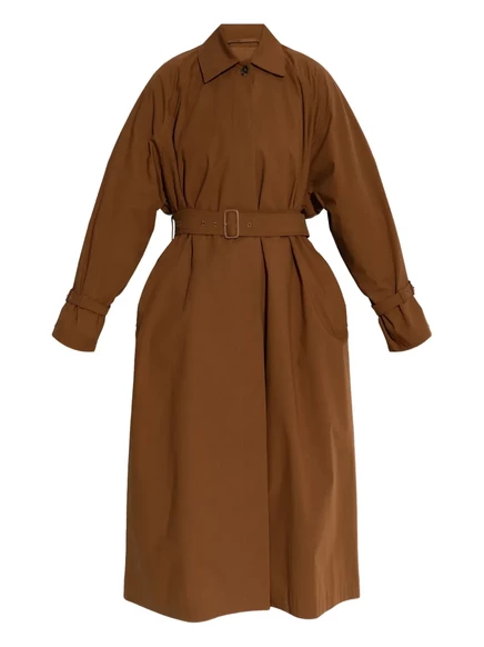 Женское тренч-пальто Max Mara Epoche с поясом, коричневое