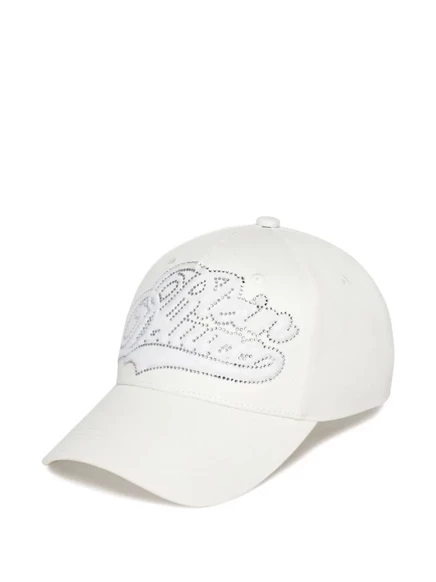 Унисекс бейсболка Philipp Plein с кристаллами, белая