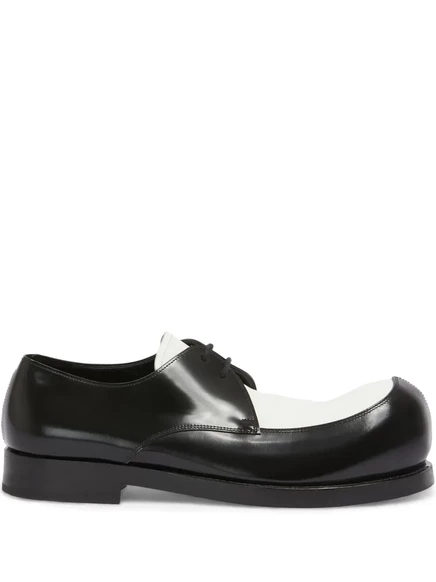 Мокасины Marni New Wave с контрастными вставками на шнуровке black