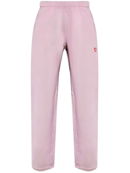 Женские штаны Alexander Wang из хлопка с логотипом, розовые