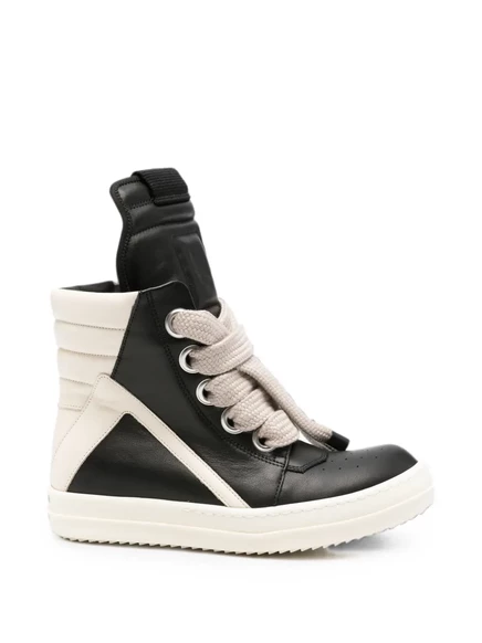 Женские высокие кеды Rick Owens Geobasket, черные