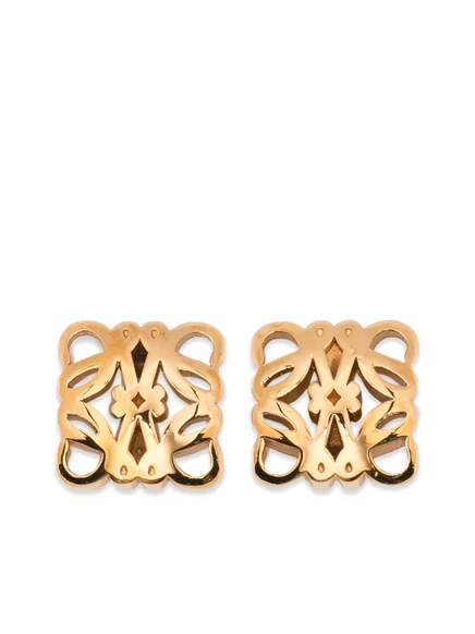 Серьги Loewe Anagram Bombé, золотистые