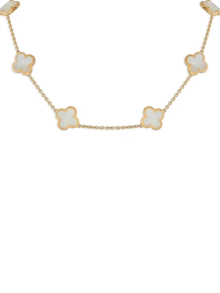 Колье Van Cleef & Arpels Pure Alhambra 18K, перламутр